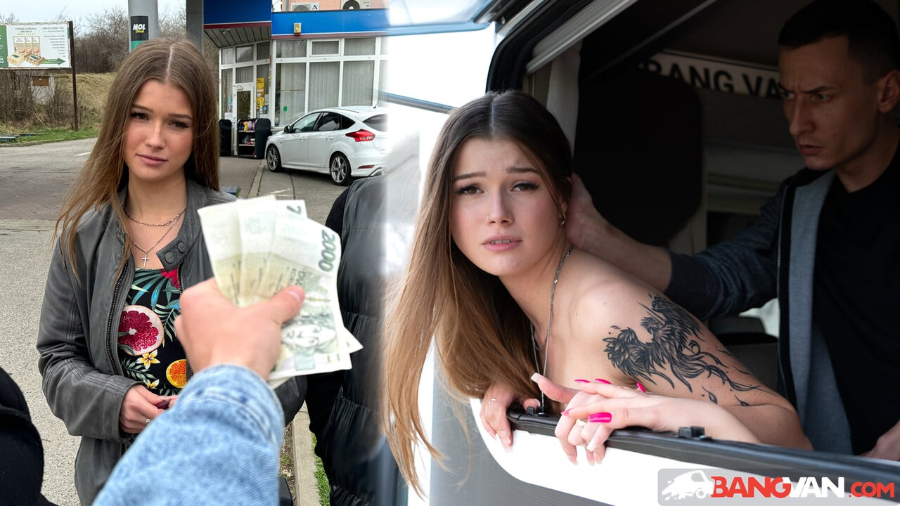 BangVan - Wannabe model Olivia Sparkle ditches her jealous boyfriend for a wild ride!