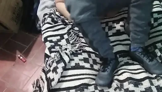 Girl with Montano Dress with the Mattress on the Floor
