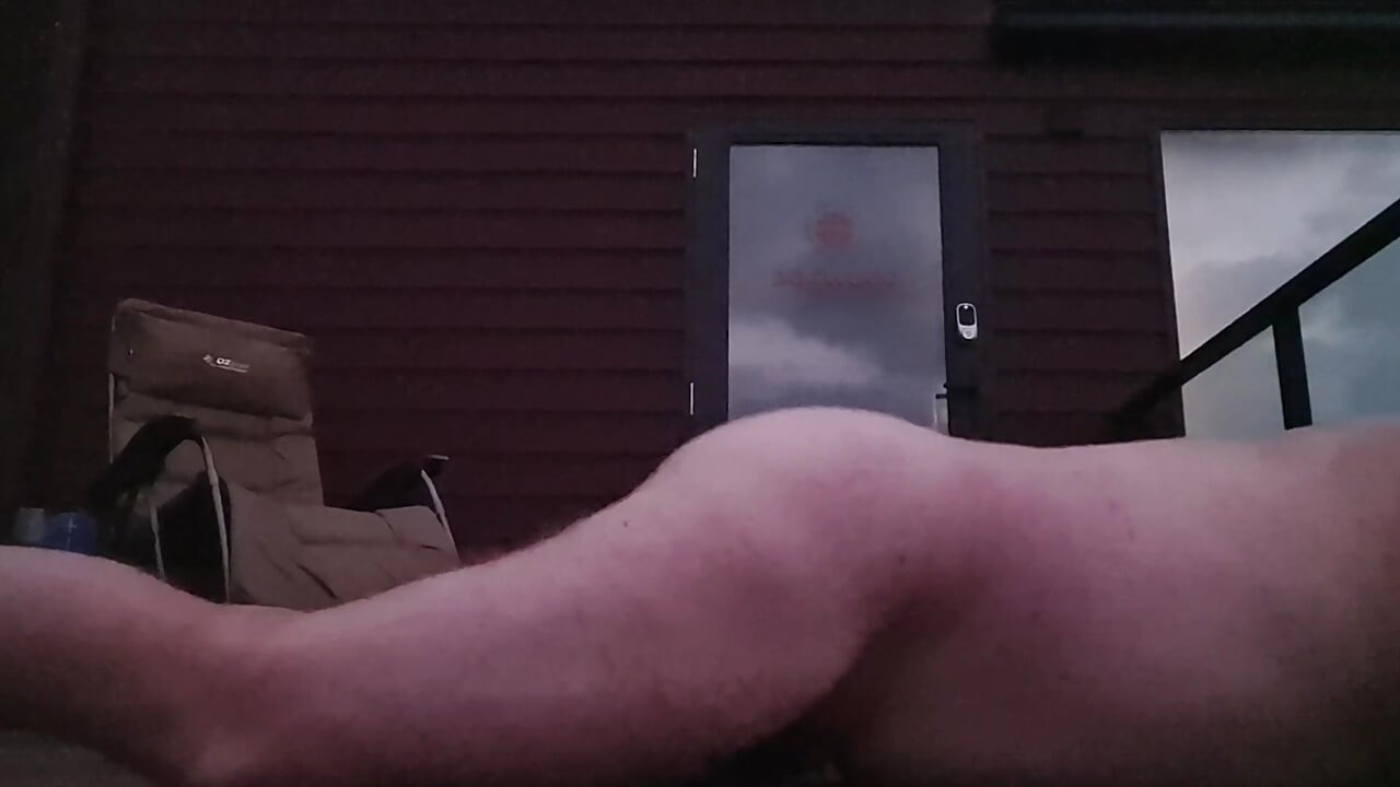 Fun on a deck in the country
