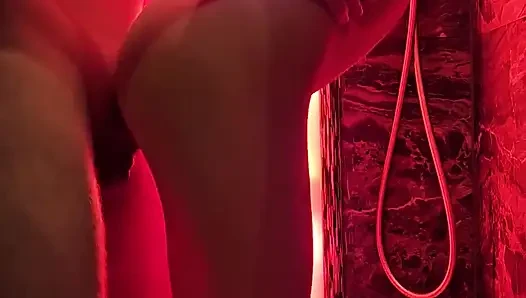 Real Couple Shower Sextape - Steamy Amateur Fuck with Stepdaddy in the Shower