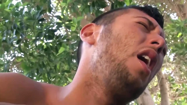 Submissive well built latino gets his sweet ass fucked hard from behind by hard guys