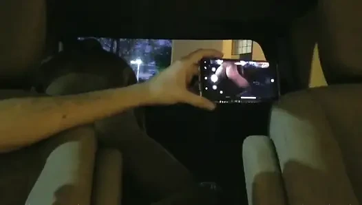 Stranger Gives Wife Orgasm in Car Husband Watches