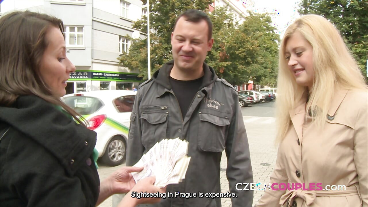 Streetside fucking with a hot Czech couple (Czech Couples)