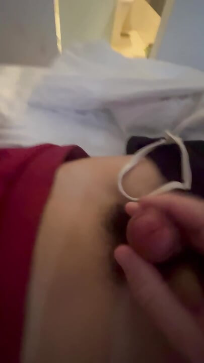 First time old stepdaddy secretly touch and lick young stepson tiny cock with huge cum