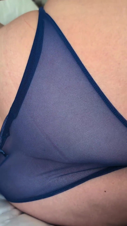 Woke up Feeling Horny in These Silky Soft Blue Panties
