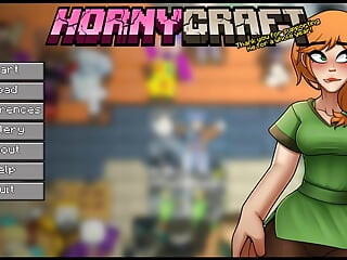 HornyCraft Minecraft Пародия хентай игра, порноплей Эпизод 33 ведьма сосет огромный член, пока он разговаривает с Алексом