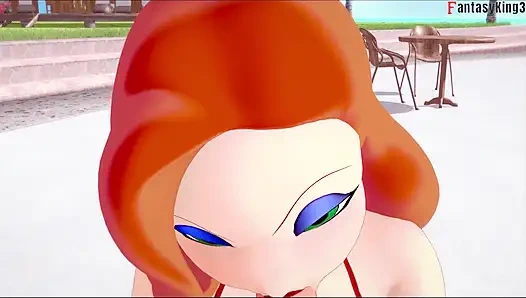 Jessica Rabbit bikinili bakış açısıyla seks yapıyor