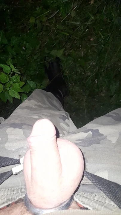 Horny angler pissing