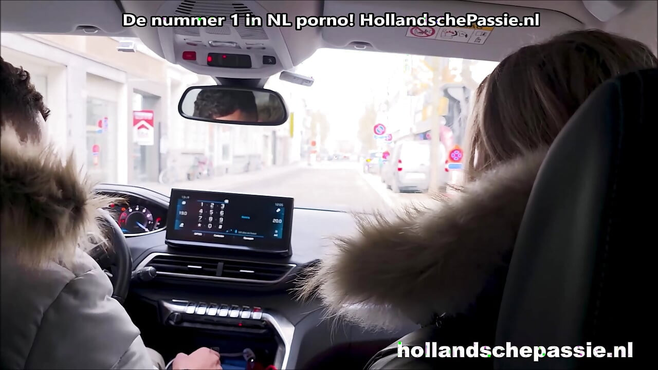 Picking up Gaby, the horny Dutch hitchhiker!
