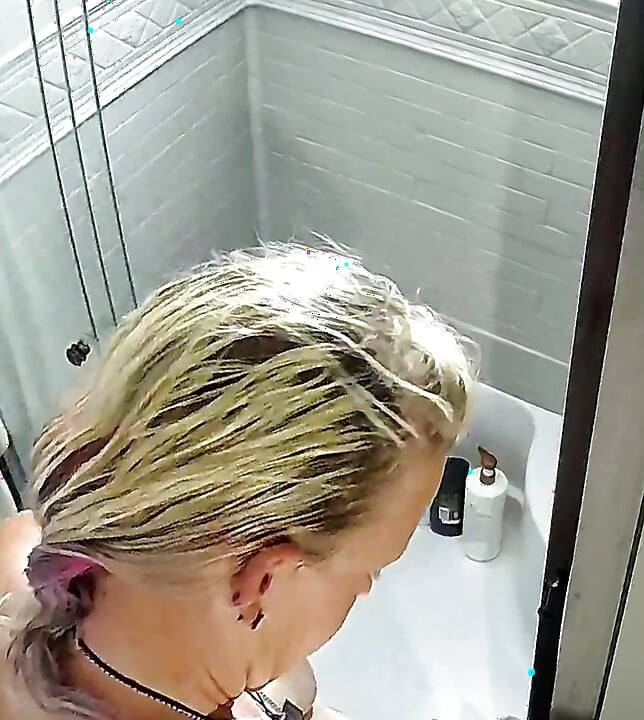 Just taking a shower getting ready for my man to fuck me later.