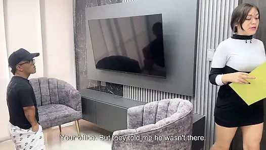 Small man with huge cock strongly penetrates the pussy of pregnant Latin girl.