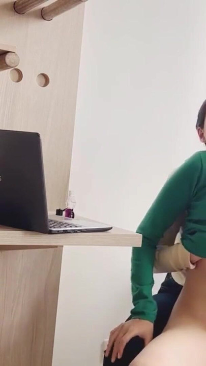 My lesbian stepsister touches me in her bed and I like it | Clip 2