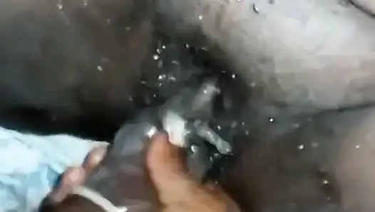 I Made My Sugarmommy Squirting with My Hard Dick with Condom