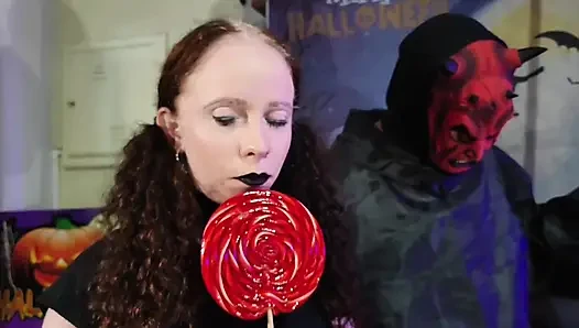 Halloween night lots of sex between werewolf orphan devil vanpira and superhero