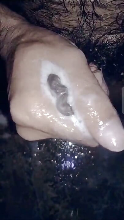 dick washing and jerking in hot days