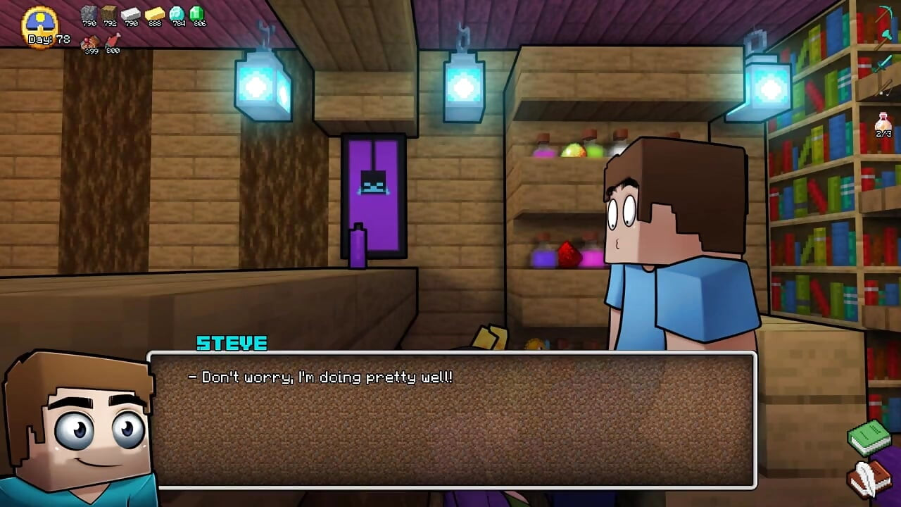 Minecraft หัตถกรรมเงี่ยน - ตอนที่ 38 แม่มดดูดควยกู! โดย Loveskysanhentai