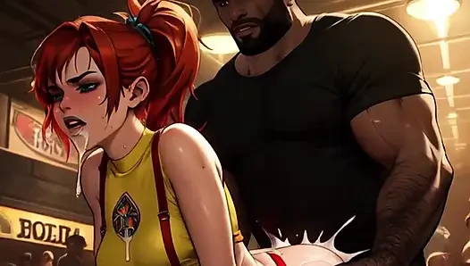 Spicy Toons: Misty в мошонке