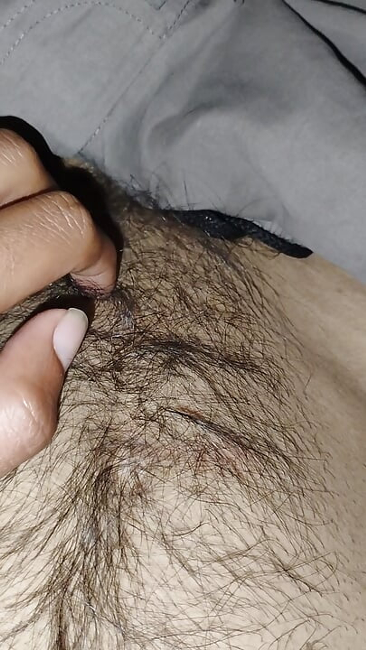 Playing with my body hair