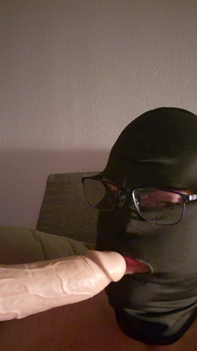 I have to blow the dildo deep! I love it!