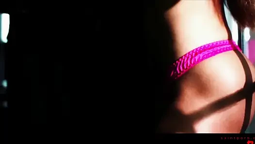 Beauty with Dark Hair Gives a Blowjob and Gets Fucked Deep