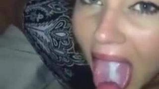 Milf cum in mouth