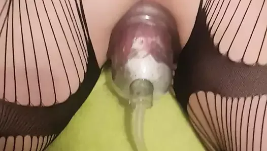 Anal Stimulation Of Beautiful Bound Girlfriend With A Pussy Pump On Her Big Vagina
