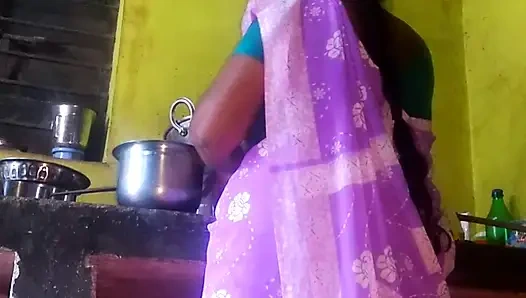 Тамильская учительница, секс в кухонной комнате с с Hasband