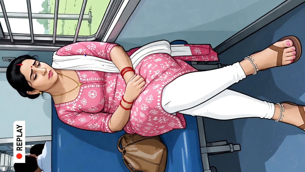 Part 2 No Ticket in the Train - Desi Wife's Sex with Ticket Checker Ai Cartoon Video