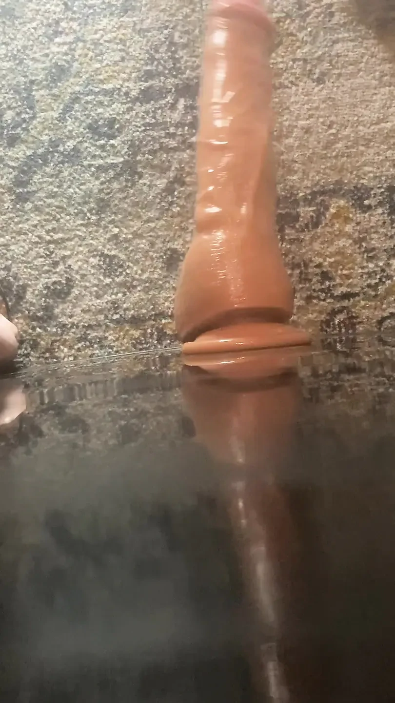 12 Inch Dildo Feat Cashmyth Straight Guy Hardcore Anal Toy White 