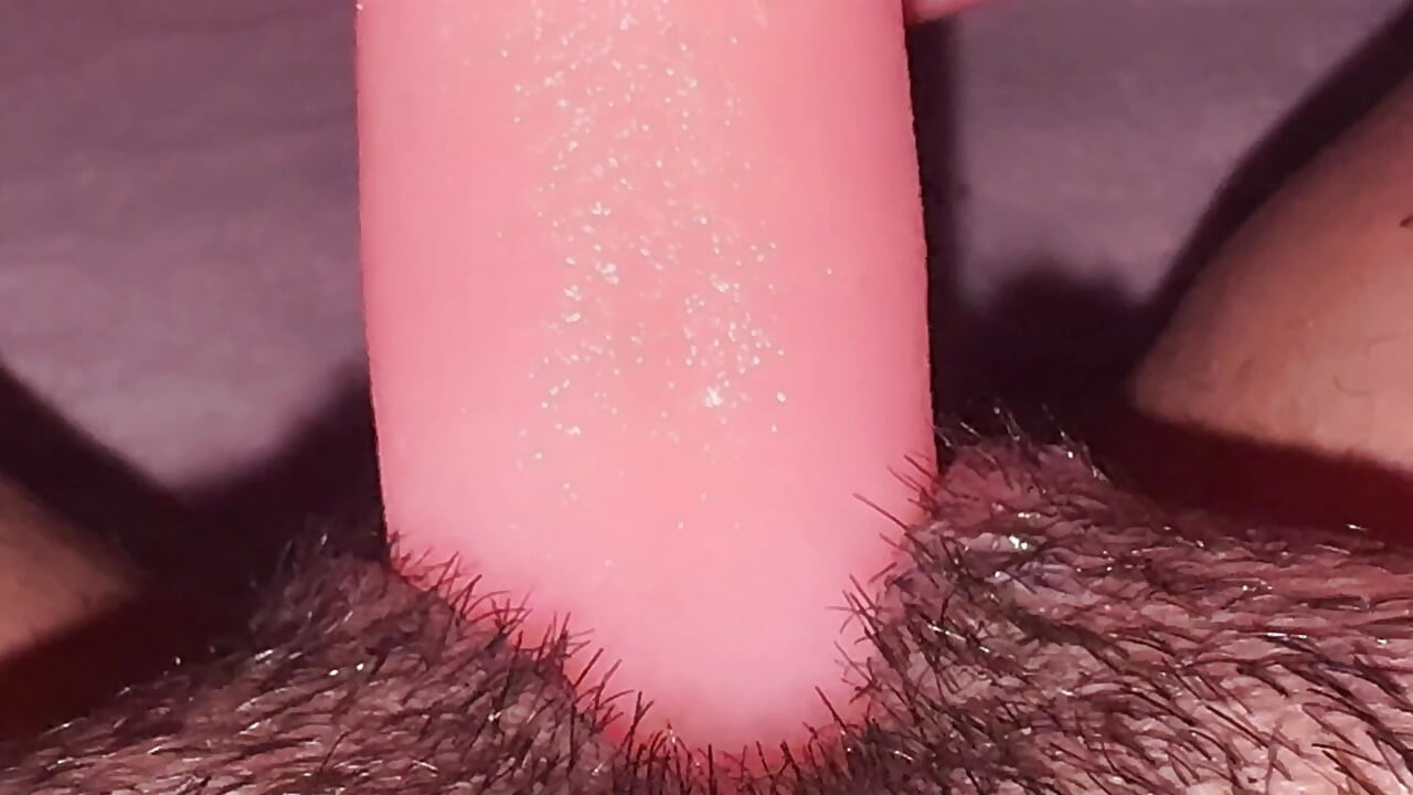 Tongue deep into a pussy.  Skinny hot girl