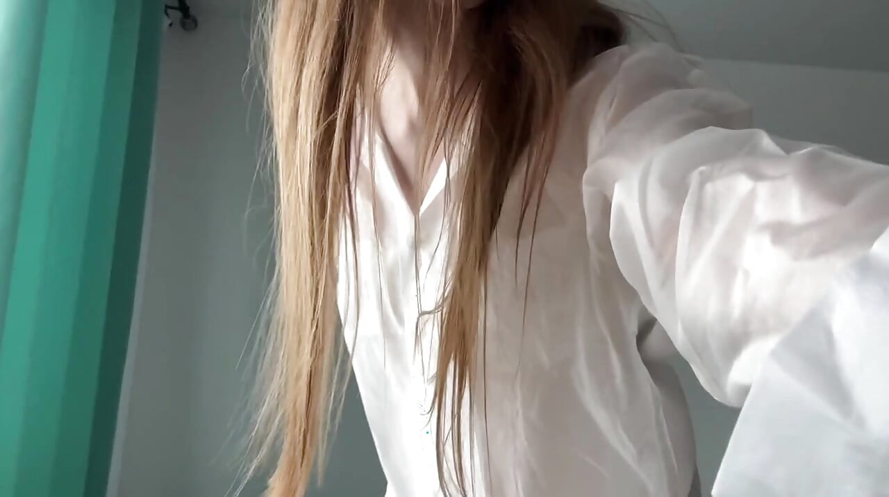 Gets Creampied in Standing Doggy Style