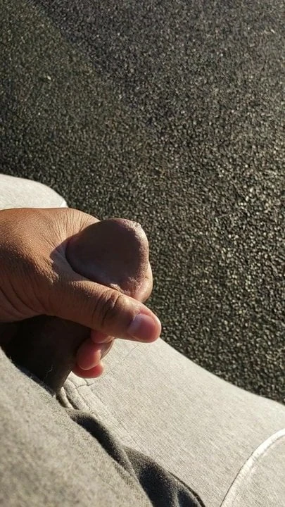 Flashing in park after my walk..