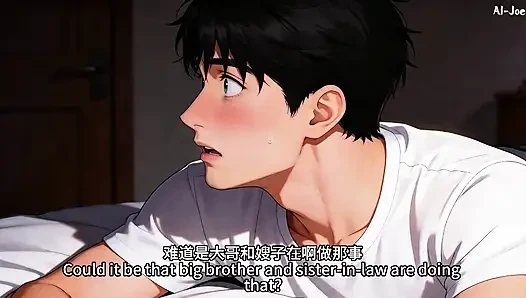 Di depan prese kakakku, adikku benar-benar melakukan hal seperti itu padaku.ini terlalu menggairahkan. Episode 2 Ai-generated