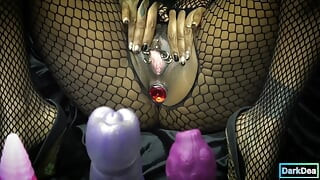 Perverzní královna pojídání ptáků "Dark Dea" v kompilaci hladové kundičky, díl 1