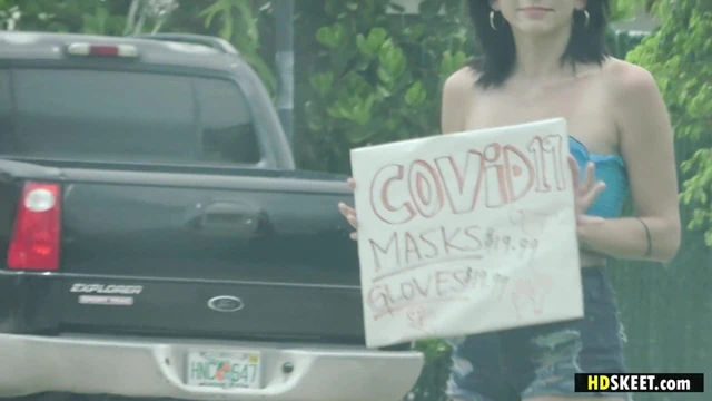 Riley Jean demanded a big cock instead of selling masks