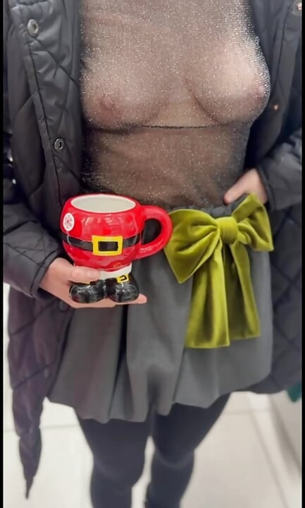 Sexet pige i butik