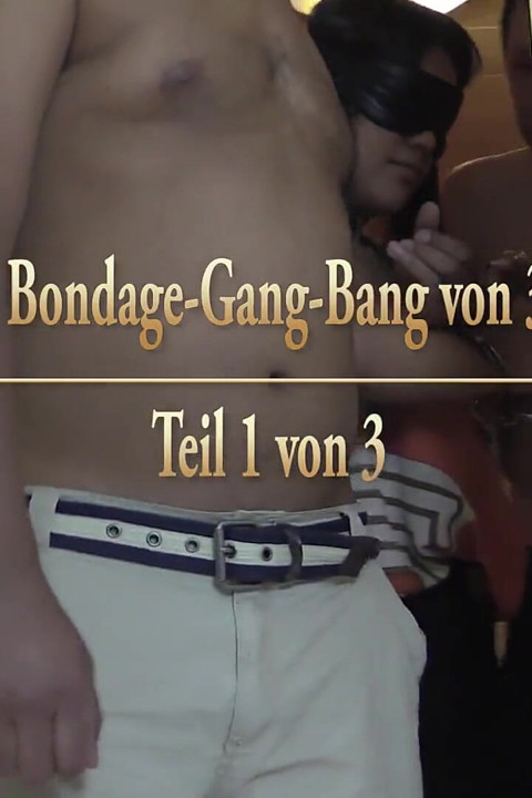 Jennifer 19 fucked in bondage gangbang by 3 guys - Part 1