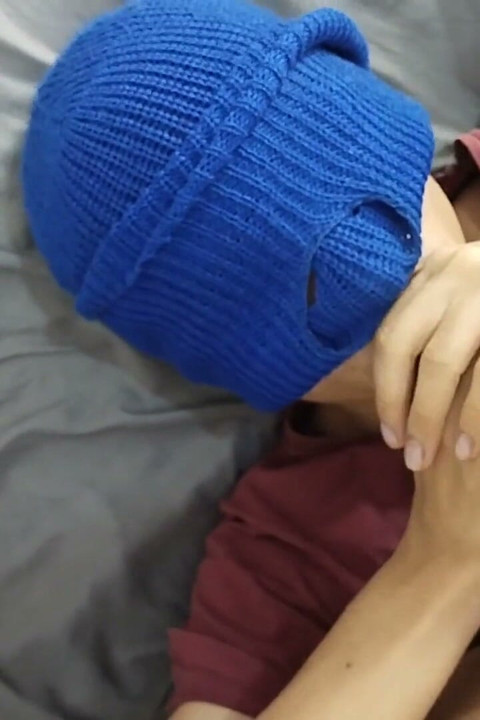 Latin Twink Kneels and Swallows Everything From Muscular Gym Male