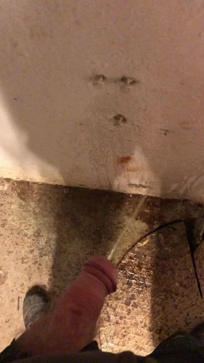 Peeing in a basement