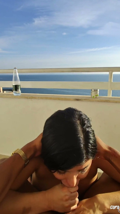 POV: I Fuck a BBC on the Balcony -blowjob and Fuck Hard in Doggystyle