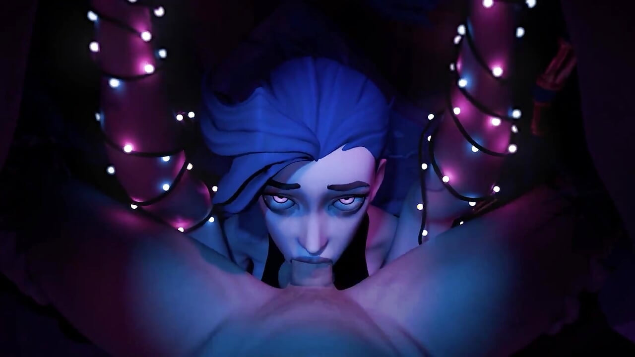 Fată cremoasă în față cu fată cu părul albastru!