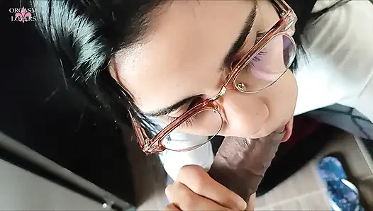 Sucking and milking a very thick milk