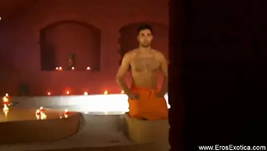 Leidenschaftliche indische paar intimität