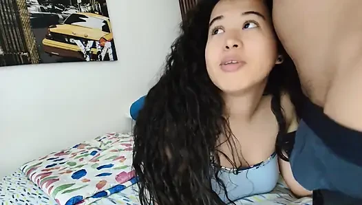 Playing with the pussy of the horny Venezuelan is in my house