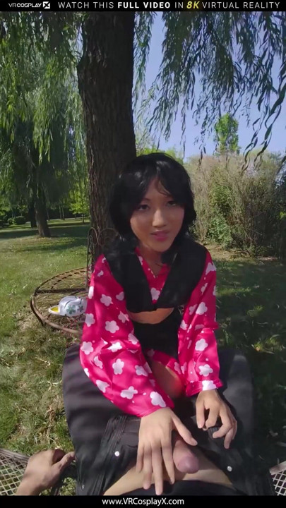 VRCosplayx Demon Slayer Mai Thai Ca Yaiba Makomo a devenit fierbinte și pofticioasă la fel de mult ca ea este periculos partea 1 | Clipul 1