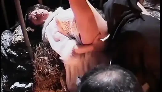 This nasty little whore fucks and suck all the way by her master