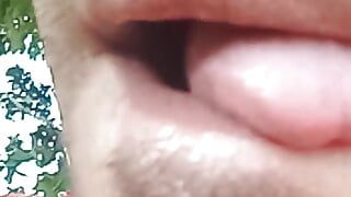 Sexy lippen met mond compilatie Russische melkachtige manier