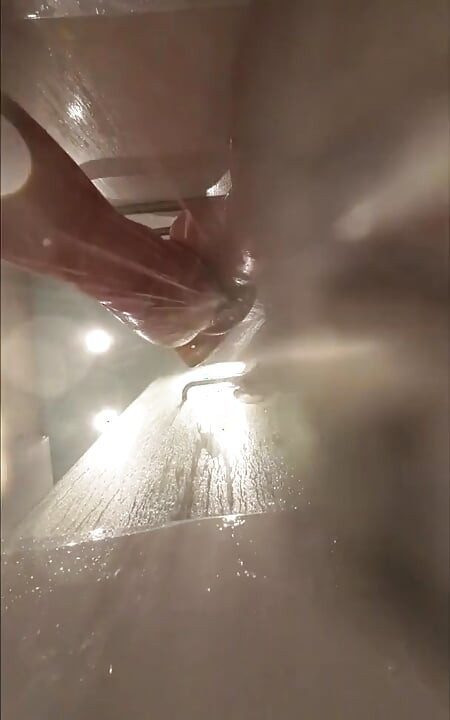 Webcam Under Stepsisters Bath. Wet Pussy After Sex with Boyfriend