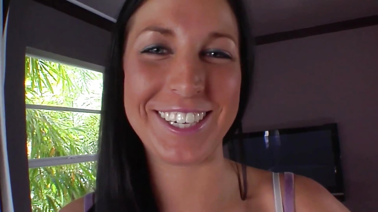 Sexy Brunette with Nipple and Clit Piercings Gets Fucked Hard in Her Throat and Wet Pussy