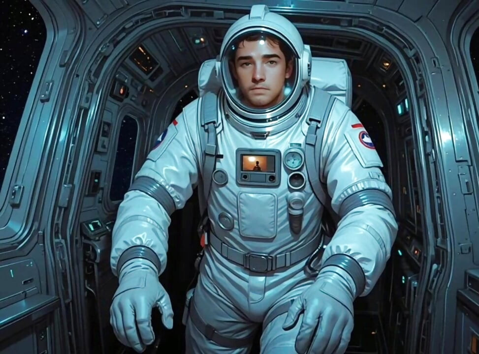 Big tits astronaut get bang pussy in the spaceship during explore planet mission
